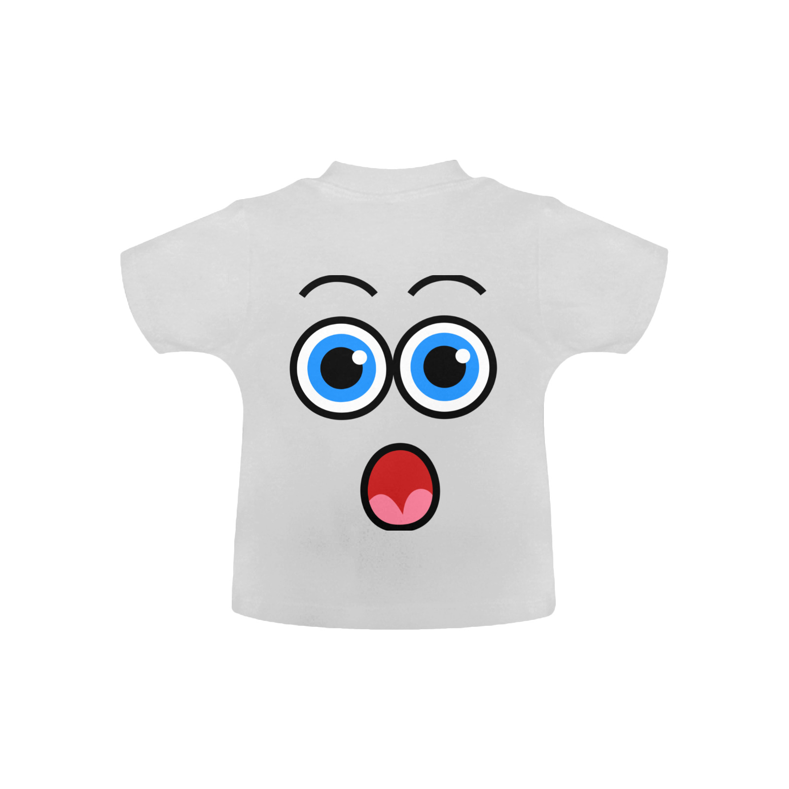 Funny Comic Cartoon Expressive Shocked Face Baby Classic T-Shirt (Model T30)