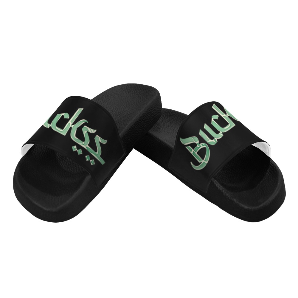 Buckss Mens Slides Moneyline Men's Slide Sandals (Model 057)