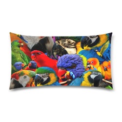 PARROTS Rectangle Pillow Case 20"x36"(Twin Sides)