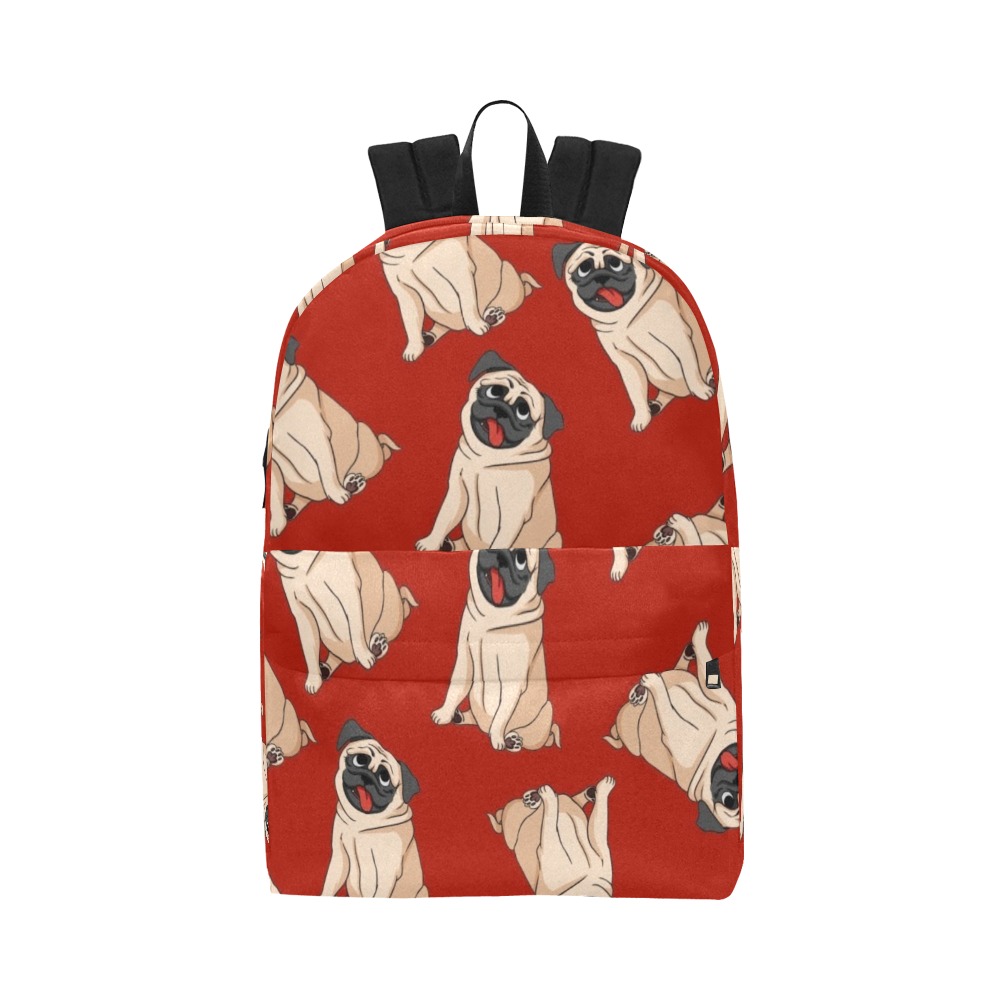 Pugs Red Unisex Classic Backpack (Model 1673)
