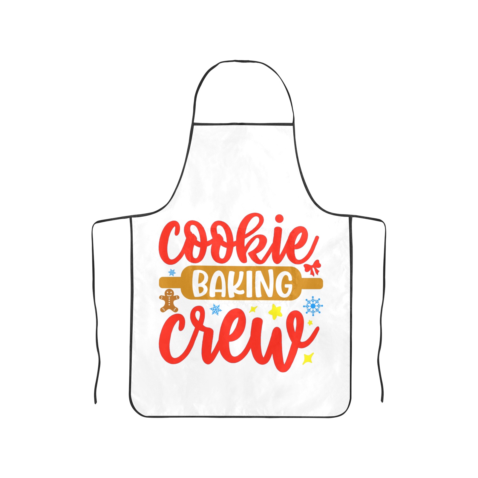 Cookie Baking Crew Women's Overlock Apron with Pocket