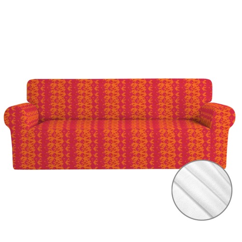 boho striped hot pink orange