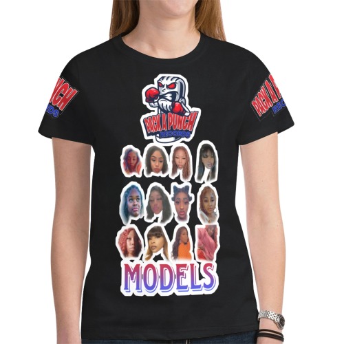 PACK A PUNCH MODELS New All Over Print T-shirt for Women (Model T45)