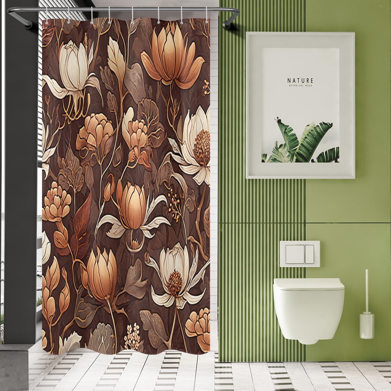 Fabulous Florals 38 Shower Curtain 48"x72"