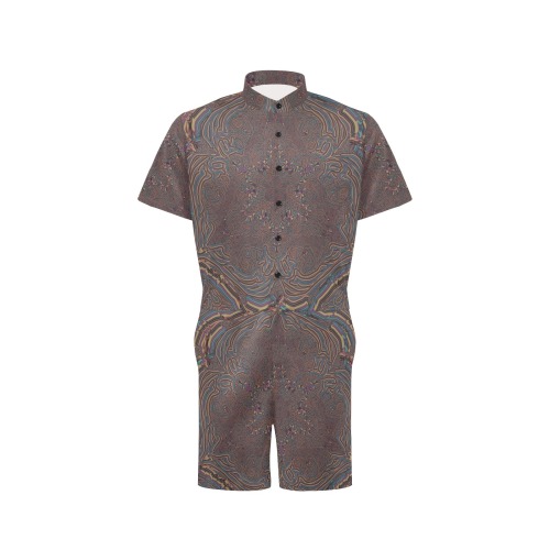 86-2 Men's Short Sleeve Jumpsuit