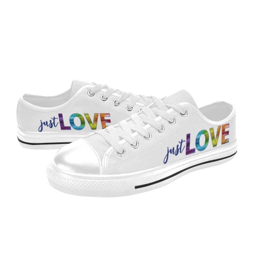 Just Love - White Women's Classic Canvas Shoes (Model 018)