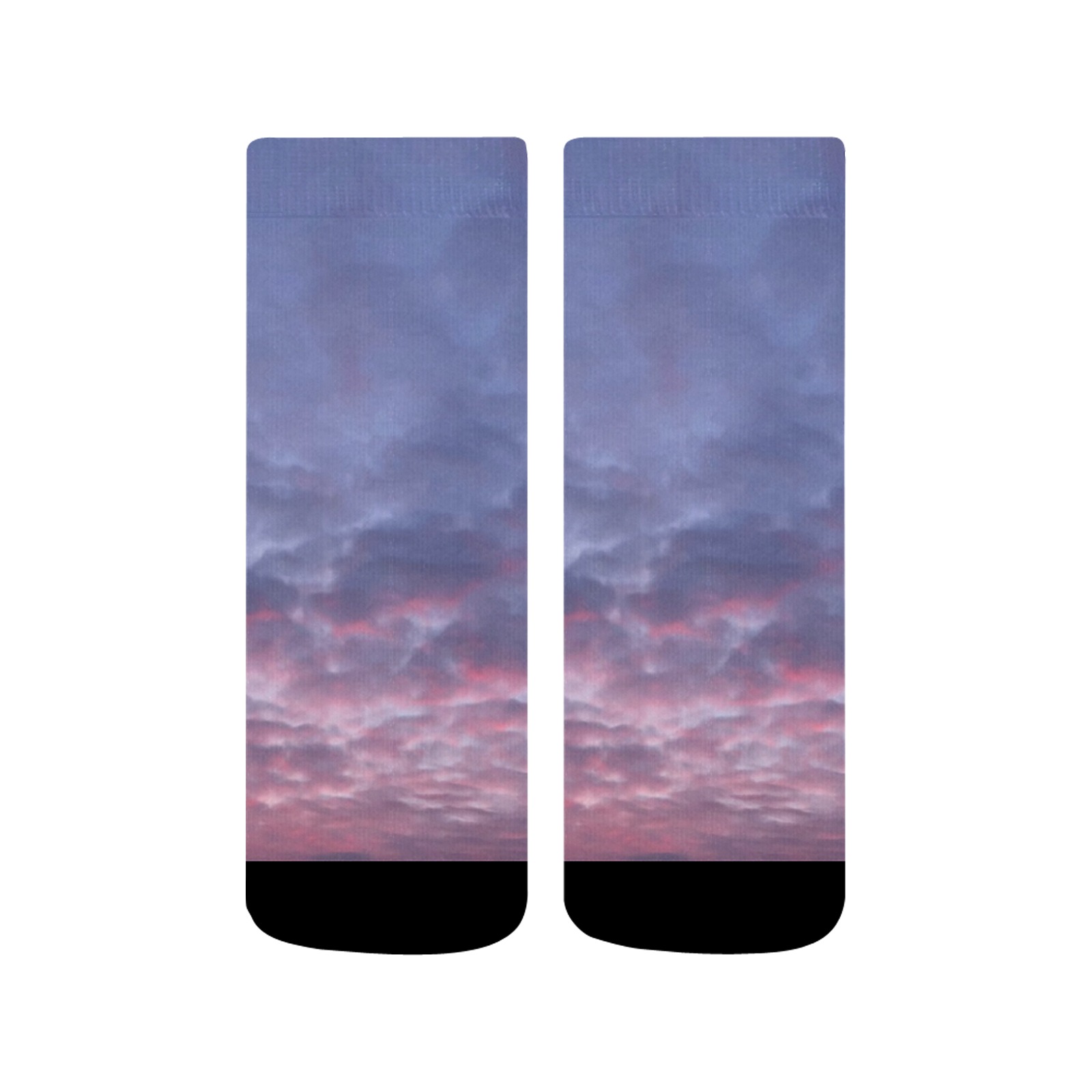 Morning Purple Sunrise Collection Quarter Socks