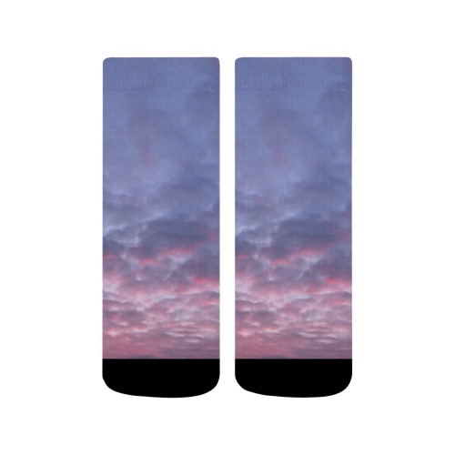 Morning Purple Sunrise Collection Quarter Socks