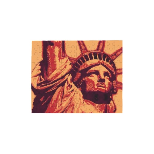 STATUE OF LIBERTY 3 120-Piece Wooden Photo Puzzles