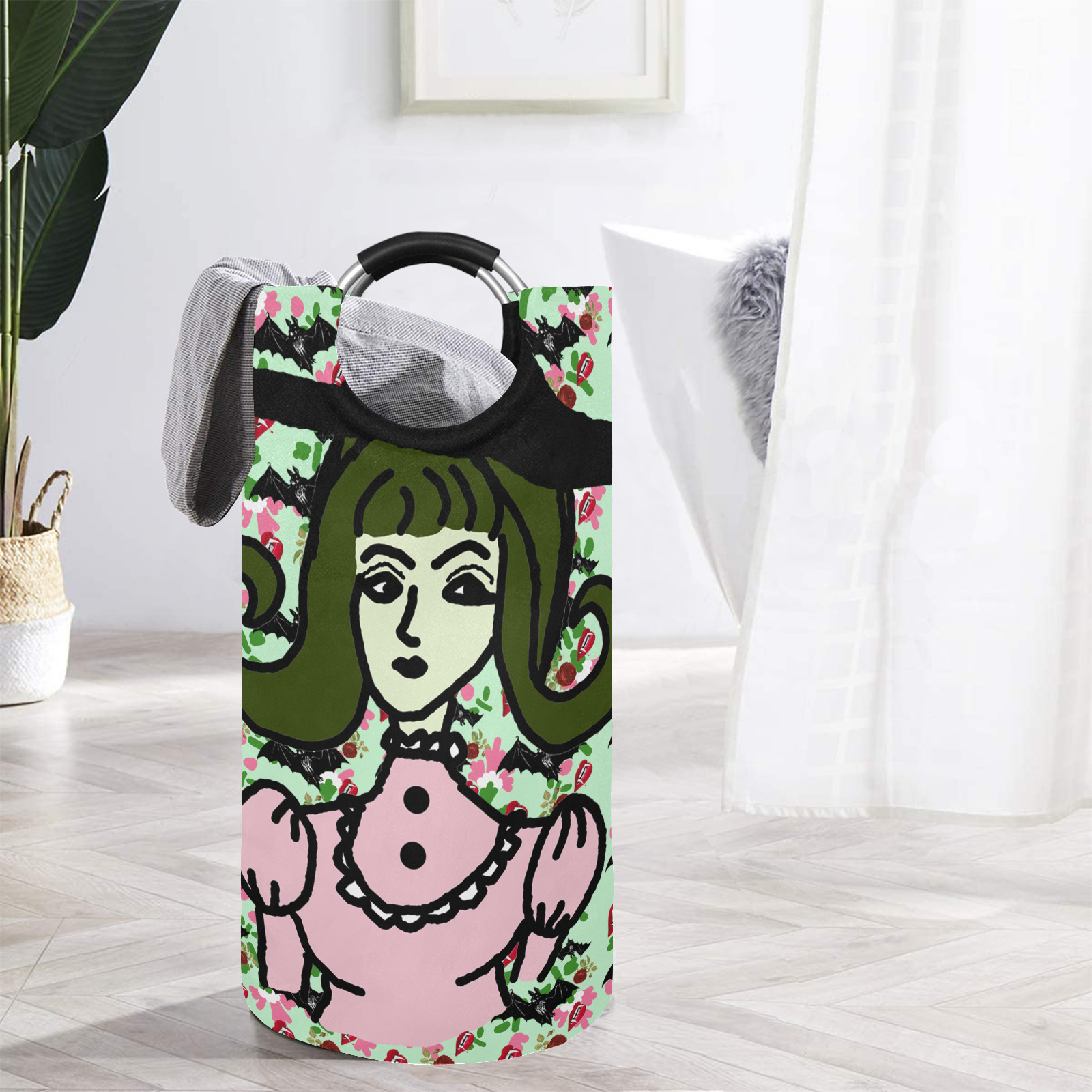 wicked witch wall Round Laundry Bag