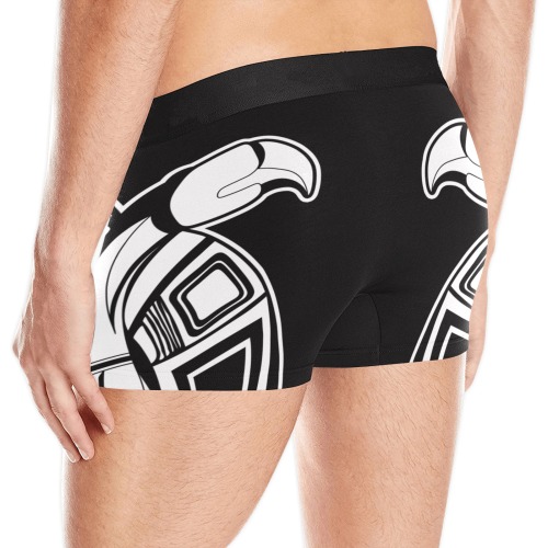 snakebird meet Men's Boxer Briefs w/ Custom Waistband (Merged Design) (Model L10)