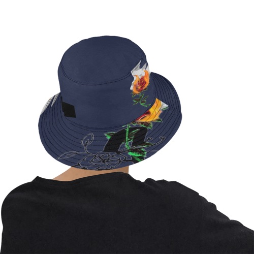Aromatherapy Apparel Graphic Bucket hat Blue Unisex Summer Bucket Hat