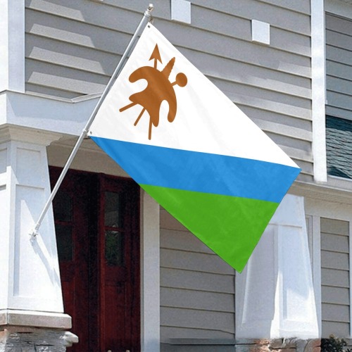 Lesotho Flag Variant Garden Flag 59"x35"