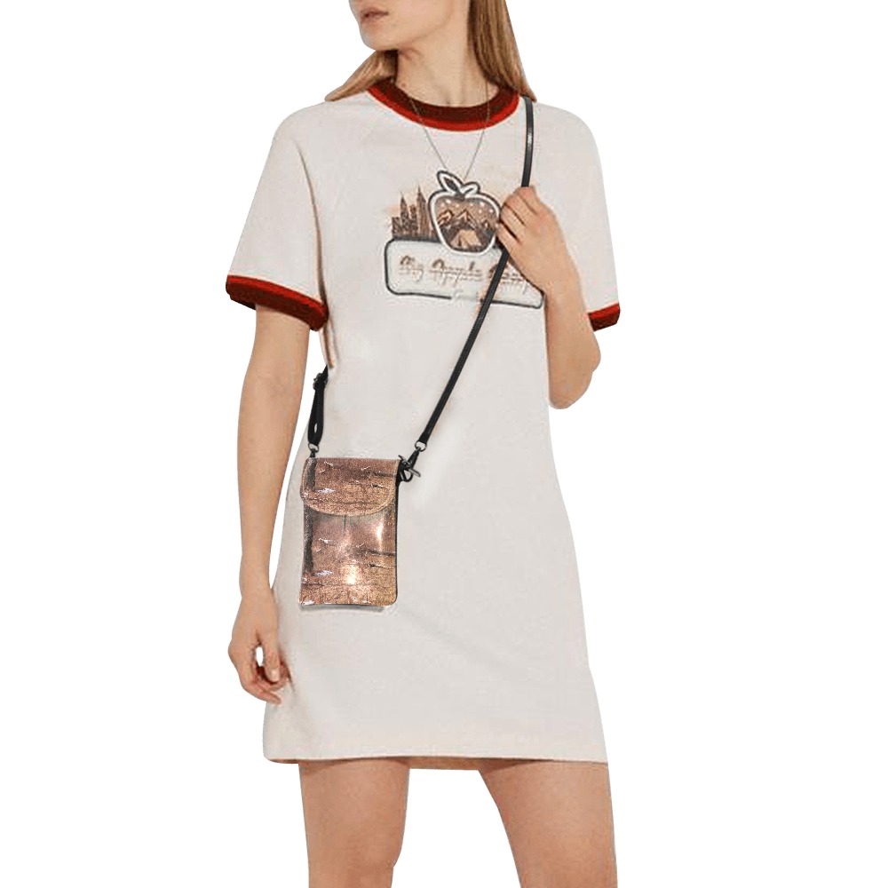 Falling tree in the woods Small Cell Phone Purse (Model 1711)