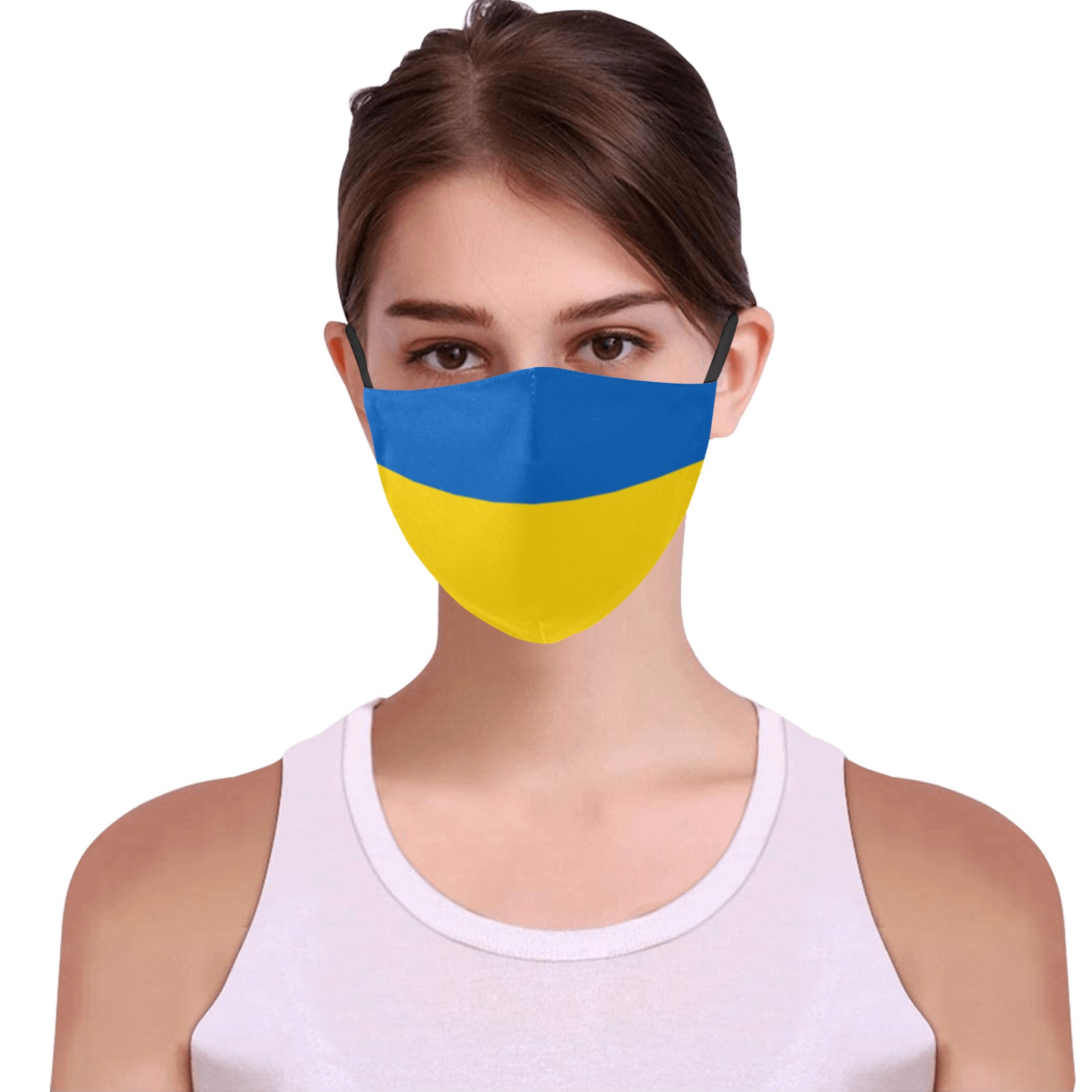 UKRAINE 3D Mouth Mask with Drawstring (Pack of 10) (Model M04)