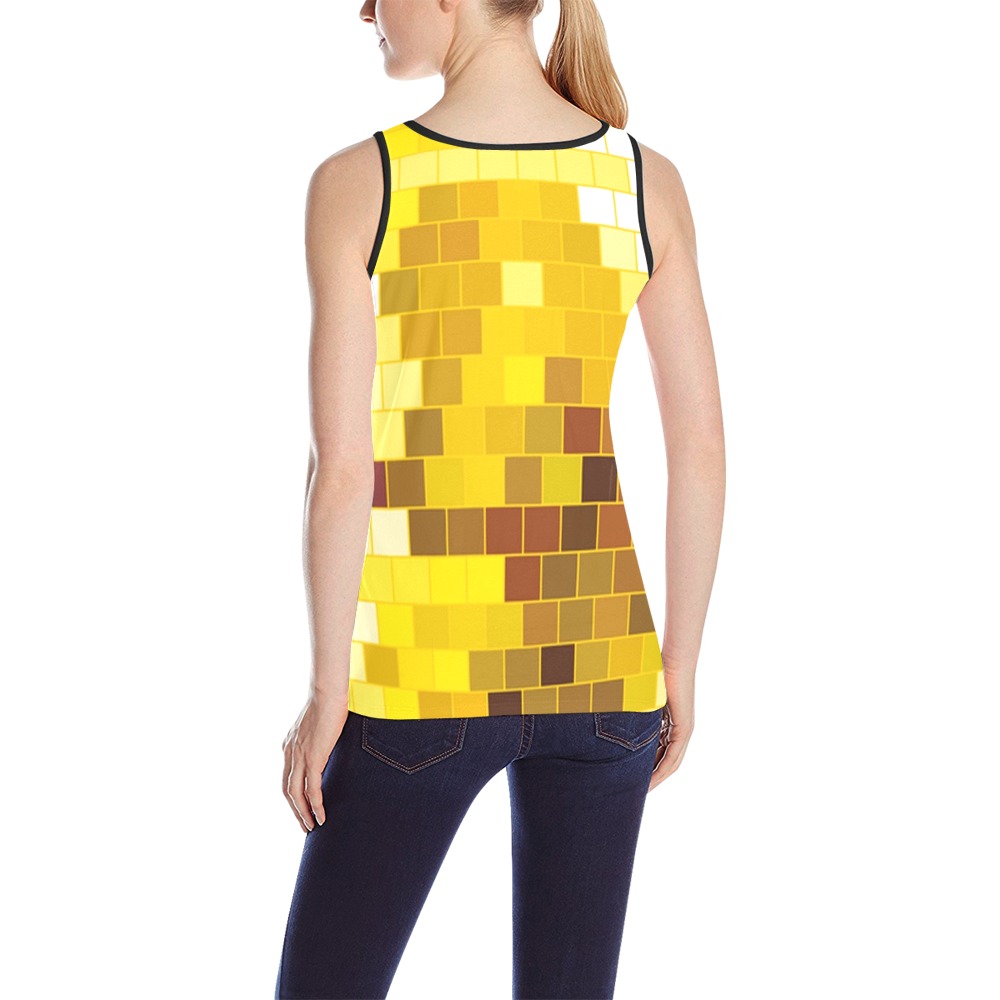 DISCO BALL 2 All Over Print Tank Top for Women (Model T43)