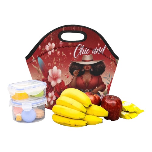 redfedorawomandesign Neoprene Lunch Bag/Small (Model 1669)