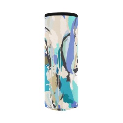 Modern abstract paint shapes-963 Neoprene Water Bottle Pouch/Large