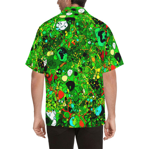 Green Abstract Art 409 Hawaiian Shirt (Model T58)