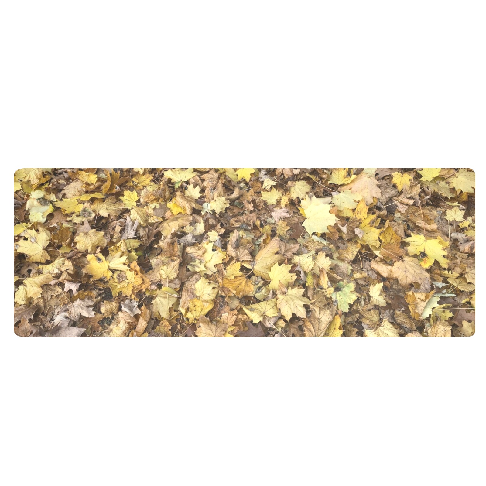 Autumn Yellow Leaves Kitchen Mat 48"x17"