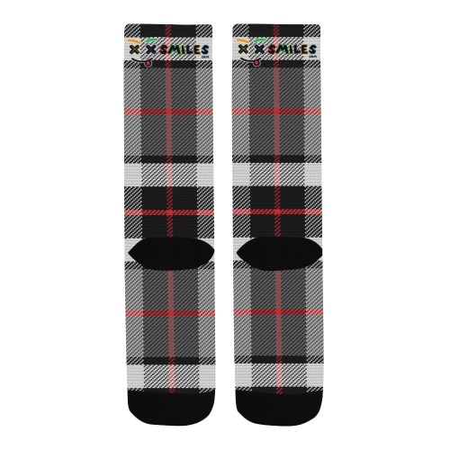 XXsmiles Gray Socks Men's Custom Socks