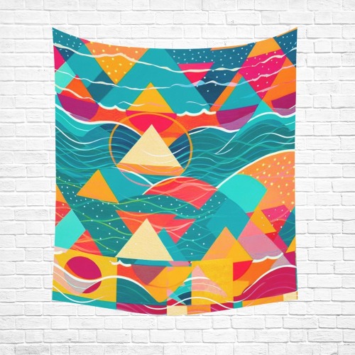 Abstract Mountains and River