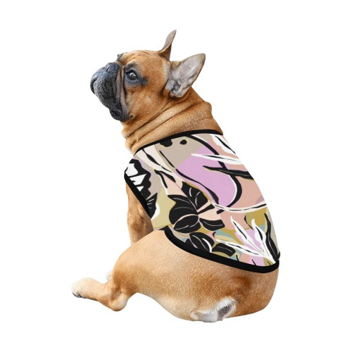 Tropical modern simple graphic All Over Print Pet Tank Top