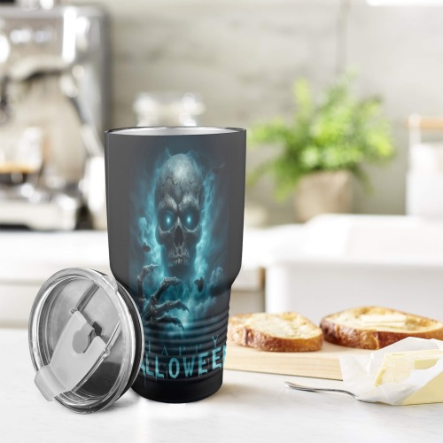 Happy Hello Ween 30oz Insulated Stainless Steel Mobile Tumbler