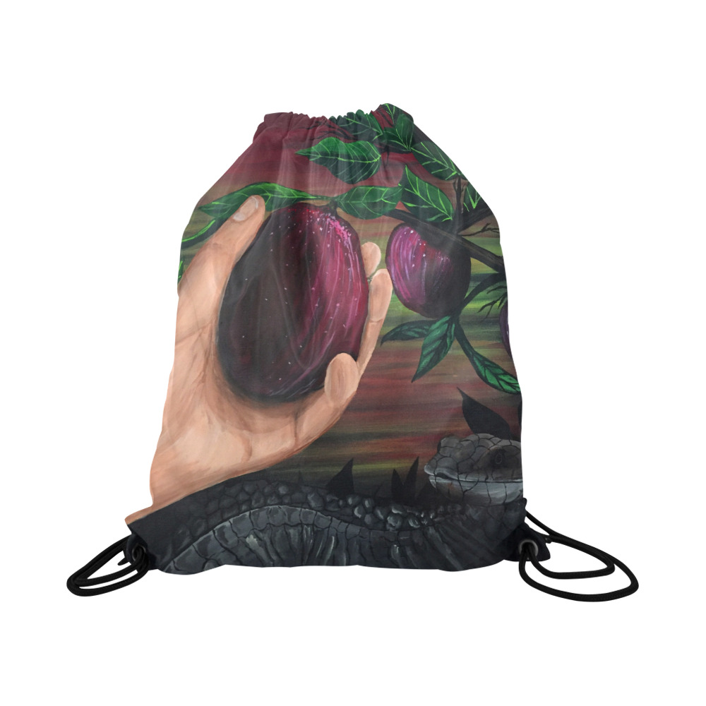 Forbidden Fruit Large Drawstring Bag Model 1604 (Twin Sides)  16.5"(W) * 19.3"(H)