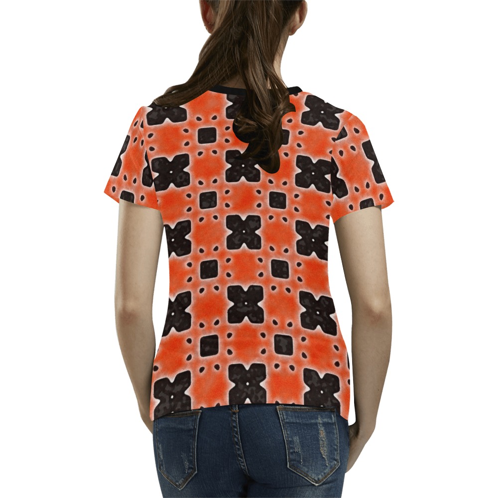 Arabesque All Over Print T-Shirt for Women (USA Size) (Model T40)