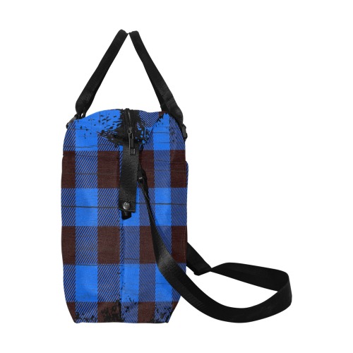 plaid Large Capacity Duffle Bag (Model 1715)