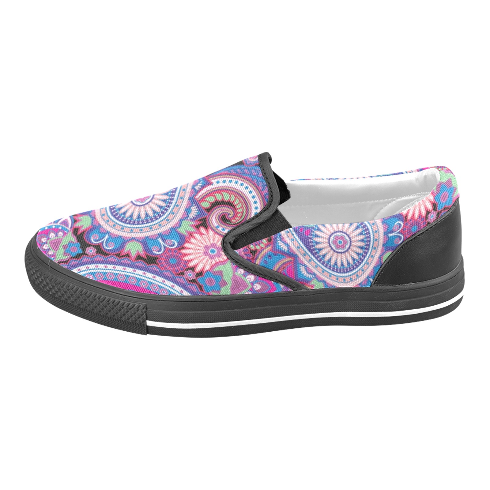 Seamless pattern based on traditional Asian elements Paisley_107916152.jpg Men's Slip-on Canvas Shoes (Model 019)