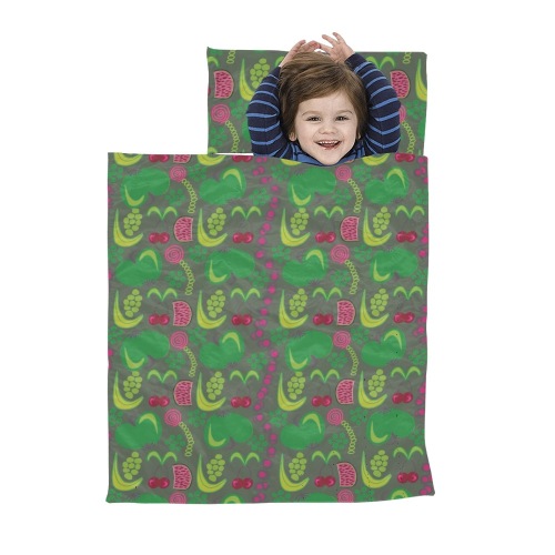 Green&Fruity Pattern Kids' Sleeping Bag