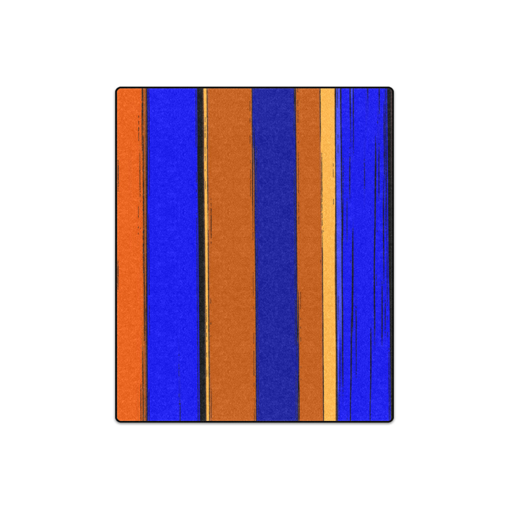 Abstract Blue And Orange 930 Blanket 50"x60"