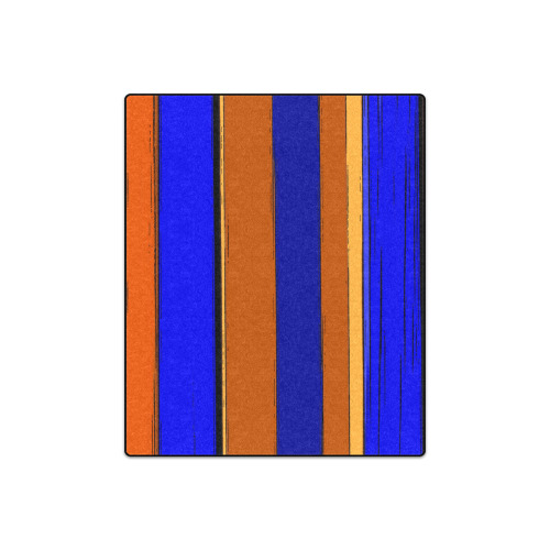 Abstract Blue And Orange 930 Blanket 50"x60"