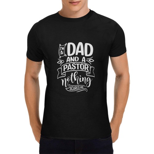 Dad And A Pastor Men's T-Shirt in USA Size (Front Printing Only)