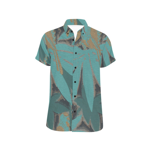 Hawaiian Green Men's All Over Print Short Sleeve Shirt (Model T53)