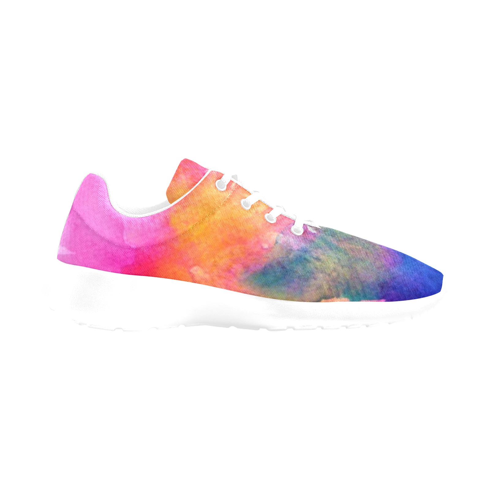 Watercolor Rainbow Women's Athletic Shoes (Model 0200)
