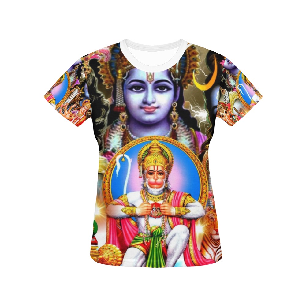 HINDUISM All Over Print T-Shirt for Women (USA Size) (Model T40)