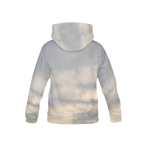 Rippled Cloud Collection All Over Print Hoodie for Kid (USA Size) (Model H13)