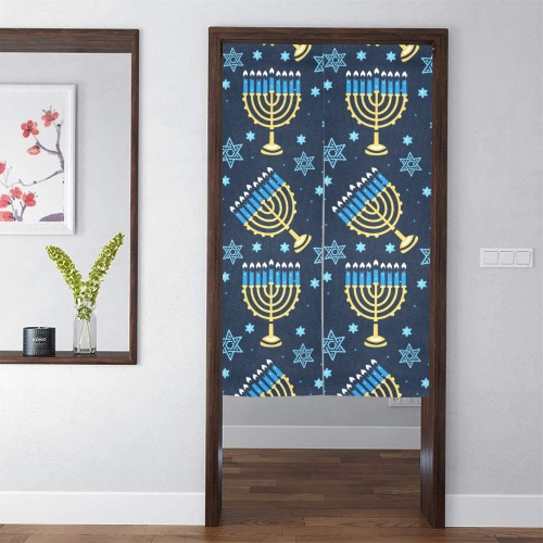 Hanukkah Door Curtain Door Curtain Tapestry