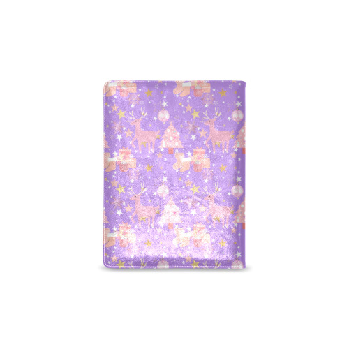 Pink and Purple and Gold Christmas Design Custom NoteBook B5