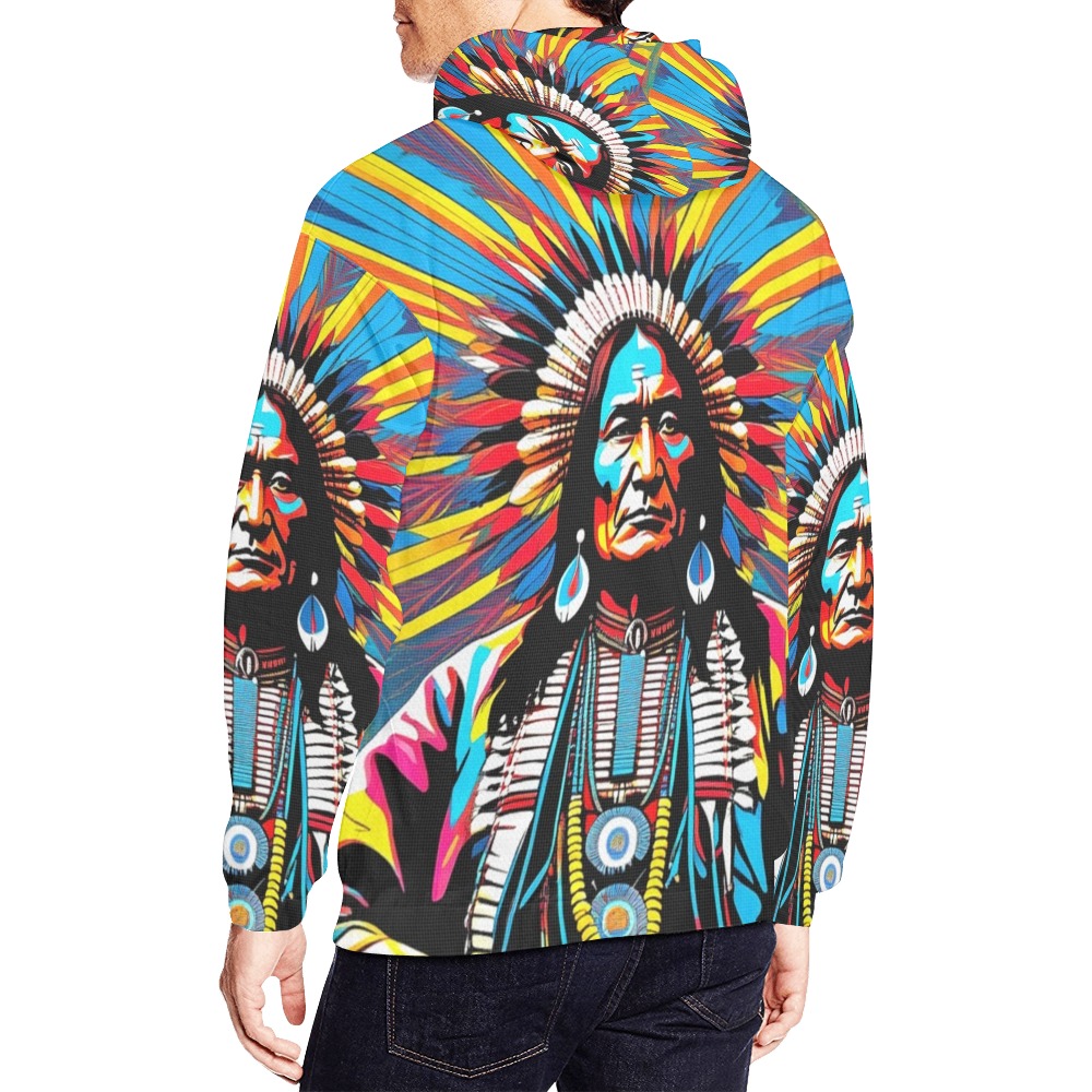 AMERICAN HERITAGE 11 All Over Print Hoodie for Men (USA Size) (Model H13)