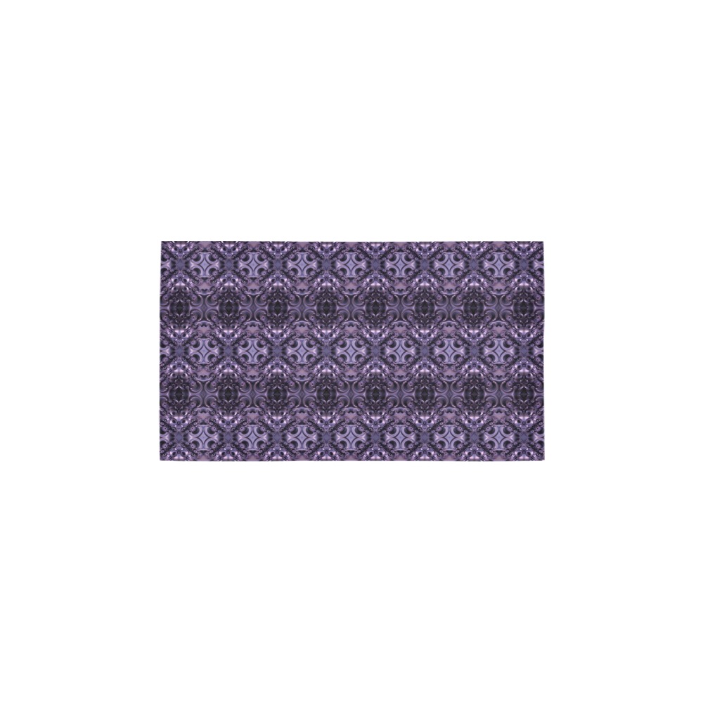 violet repeating pattern Bath Rug 16''x 28''