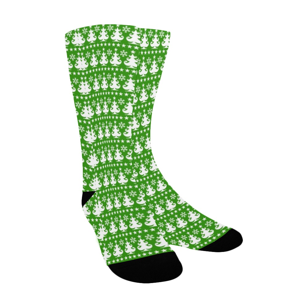 Little Christmas Trees (35) Women's Custom Socks