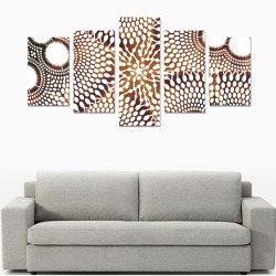 AFRICAN PRINT PATTERN 4 Canvas Print Sets C (No Frame)