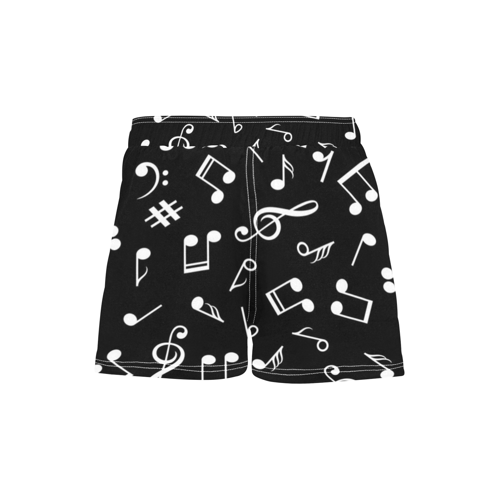 Black Note Women's Casual Board Shorts (Model L54)