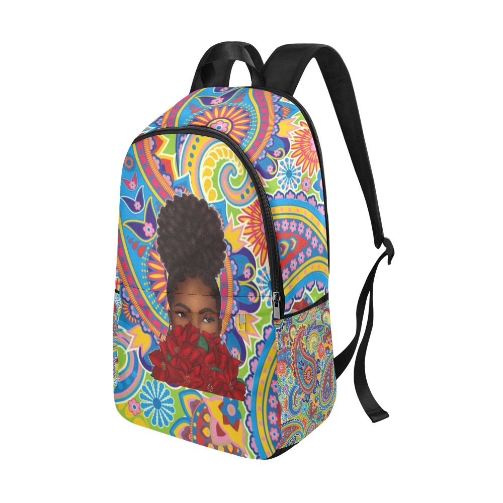 Acid Rose Fabric Backpack for Adult (Model 1659)