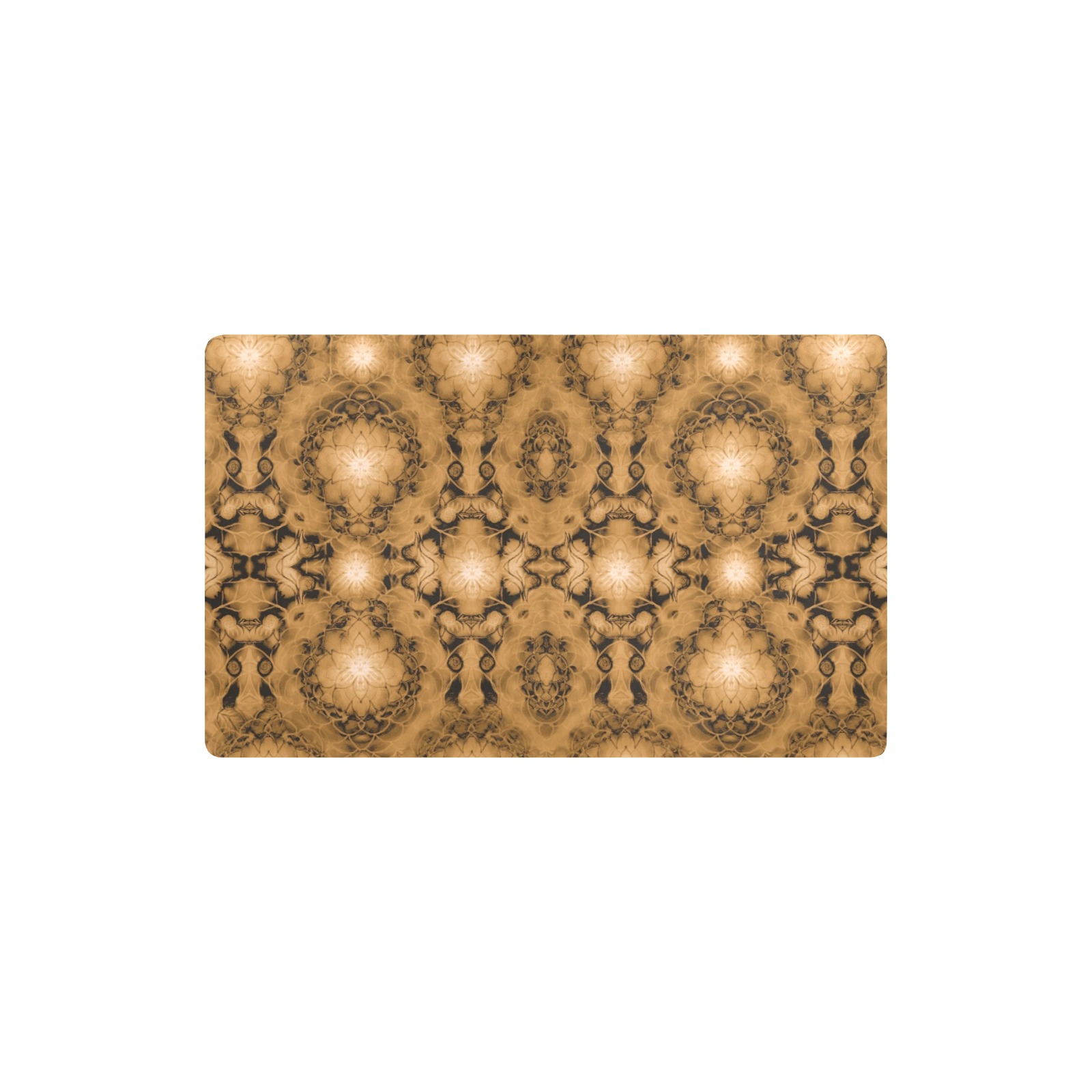 Nidhi decembre 2014-pattern 7-44x55 inches-brown Kitchen Mat 32"x20"