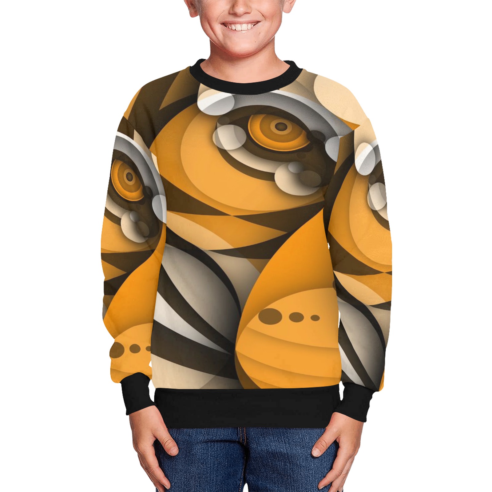 Digital art Kids' All Over Print Sweatshirt (Model H37)